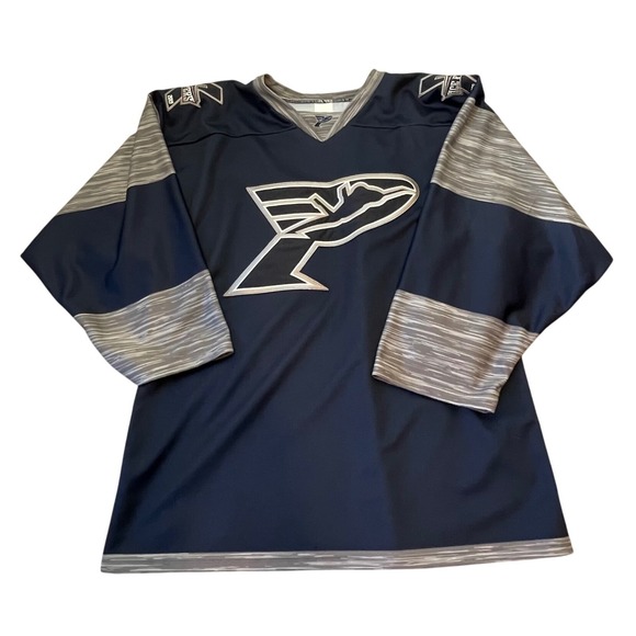 OT‎ Sports Men's Navy Blue Ice Hockey Jersey Size M Made in USA